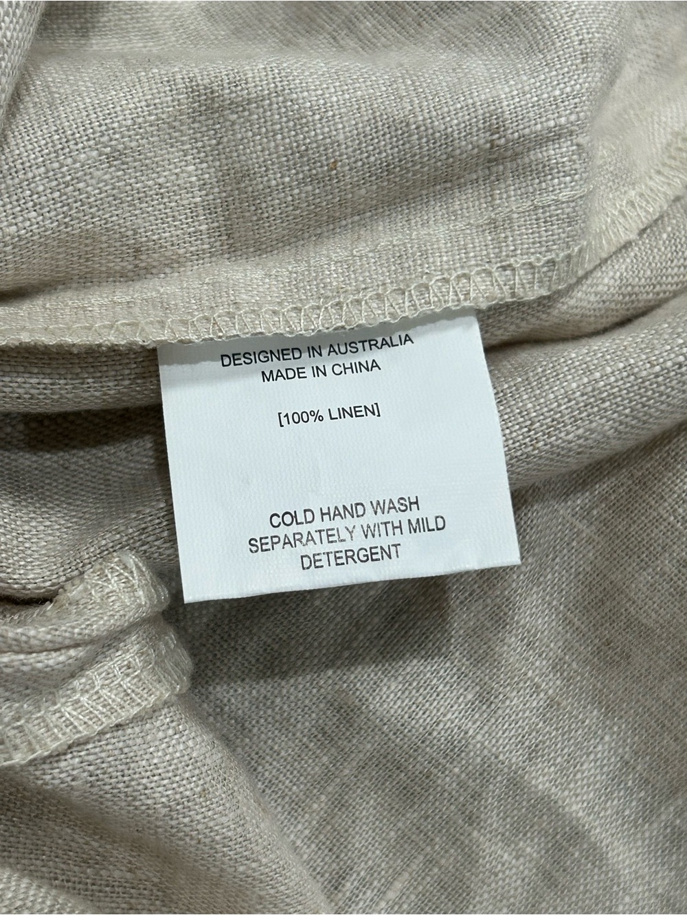 Petal & Pup Devlin Wide Leg Linen Pant Trousers NWT High Waisted Size 12 Beige - Picture 10 of 16